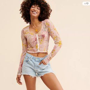 Free People Angelina Lace Top